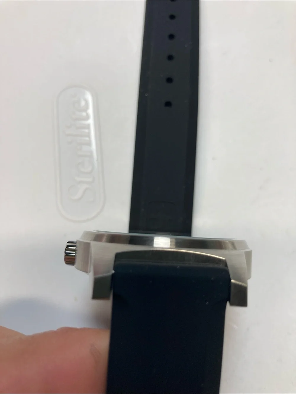 Swiss Military Field Classic, blue Dial, black Silicone Strap, new battery